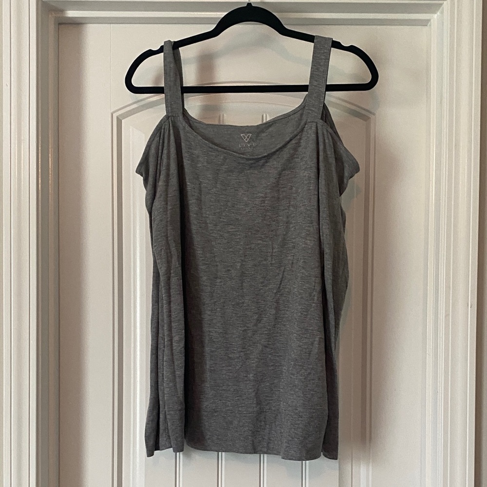 Livi Active Charcoal cold shoulder long sleeve